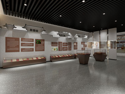 新中式草药展厅展览