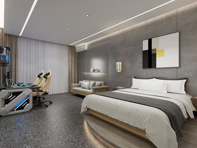 新中式电竞游戏包房、客房