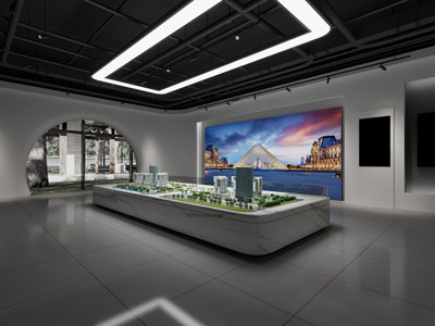 现代售楼处、沙盘