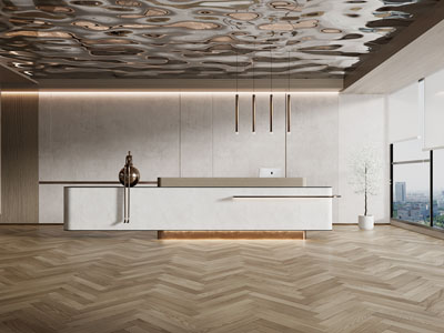 现代公司大堂前台接待