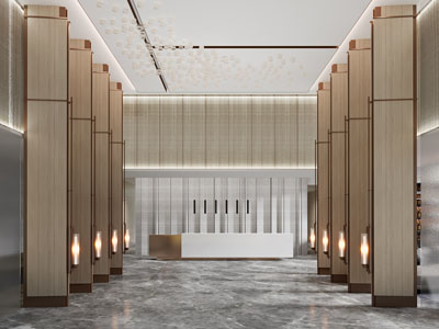 新中式大堂前台接待