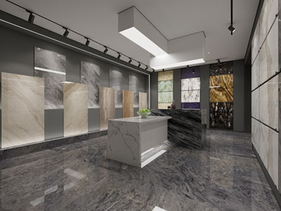 现代建材大理石瓷砖展厅展览
