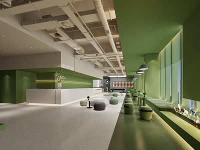 现代公司休闲区