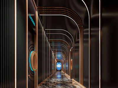 现代KTV走廊过道