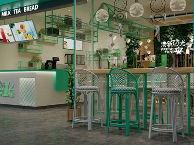 工业风loft奶茶店