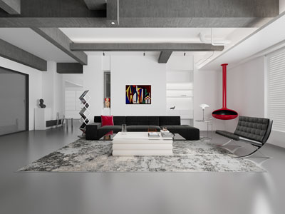 现代公司大堂前台接待