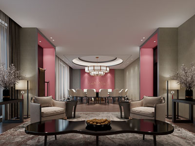 新中式酒店包厢包间