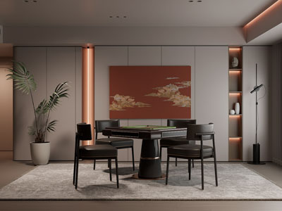 新中式麻将娱乐休闲室