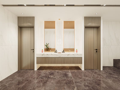 新中式公共卫生间、洗手间