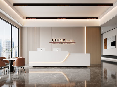现代公司大堂前台接待