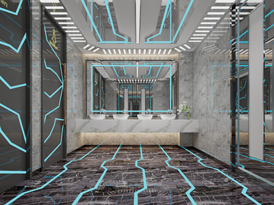 现代KTV卫生间、洗手间