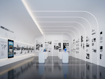 现代房屋建筑展厅展览