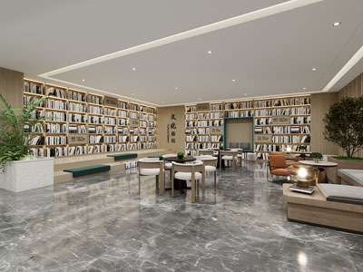 现代阅览室、图书馆、书吧