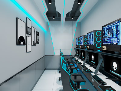 现代电竞游戏包房