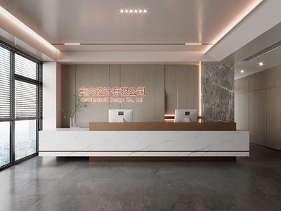 现代公司大堂前台接待