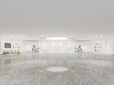 现代公司大堂前台接待