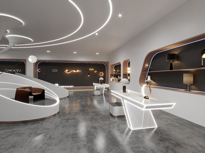 现代灯具展厅展览