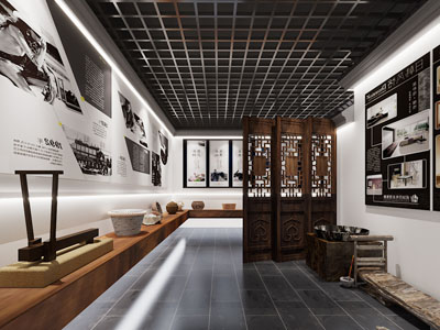 新中式博物馆展厅展览