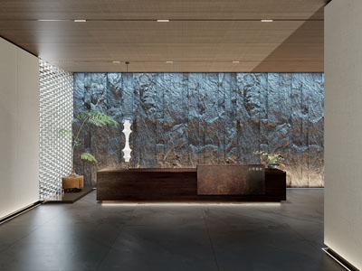 现代公司大堂前台接待