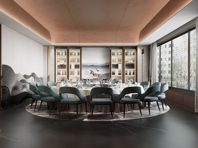 新中式酒店包厢包间