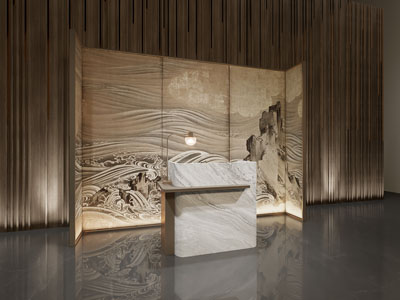 新中式大堂前台接待