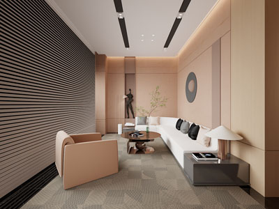 现代公共休闲区、接待区