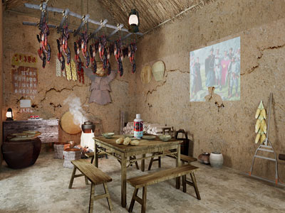 现代农村乡厨房餐厅