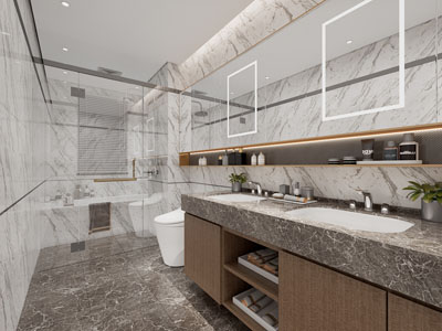 现代轻奢洗手间、卫浴间