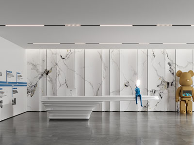 现代公司大堂前台接待