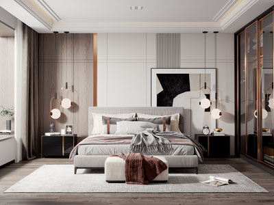 现代轻奢卧室