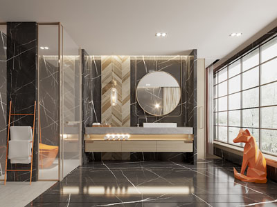 现代轻奢洗手间、卫浴间