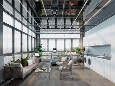 现代阳光房、阳台