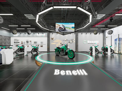 工业风loft摩托车专卖店