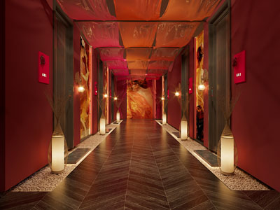 东南亚酒店过道、走廊