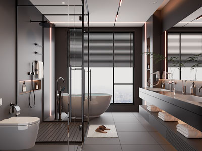 现代洗手间、卫浴间