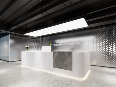 现代公司大堂前台接待