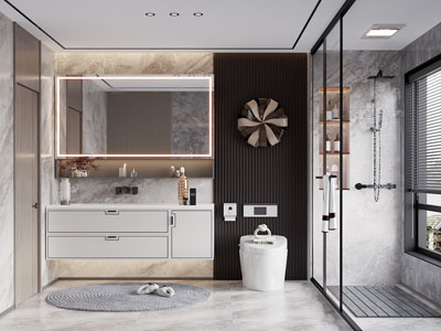 新中式卫浴间、洗手间