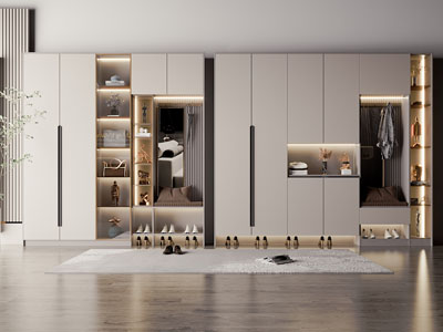 现代玄关装饰鞋柜