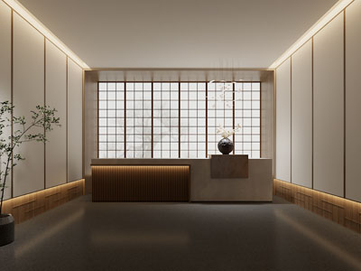 新中式大堂前台接待