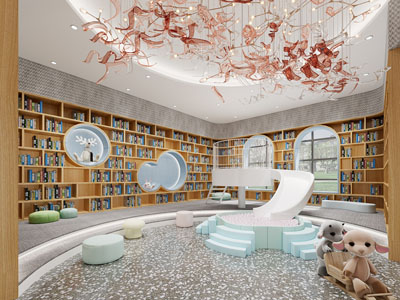 现代幼儿图书馆、阅览室、书吧