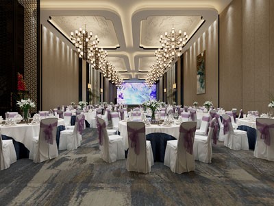 新中式酒店婚庆大厅宴客厅