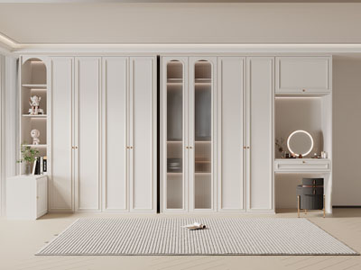 法式衣柜3d模型 法式衣柜