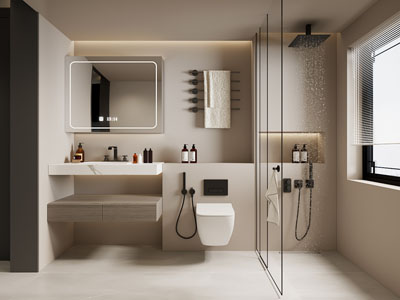 现代卫浴间、洗手间