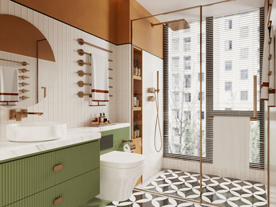 现代轻奢洗手间、卫浴间