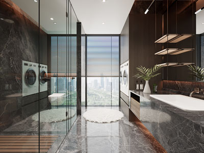 现代洗手间、卫浴间