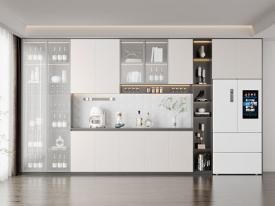 现代餐厅酒柜3d模型 现代餐厅酒柜