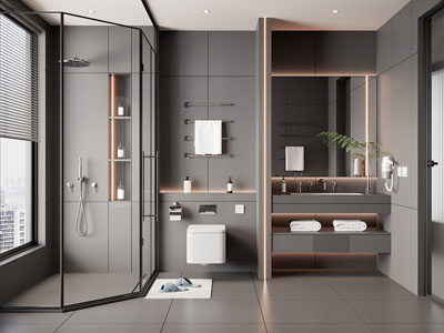 现代洗手间、卫浴间