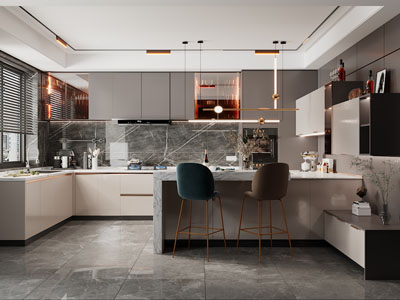 现代开放式厨房