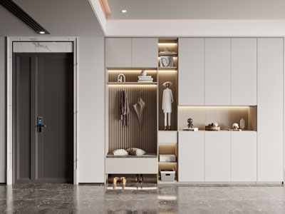 现代玄关鞋柜