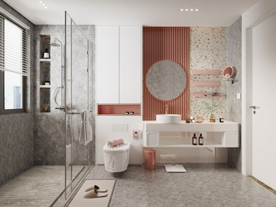 现代轻奢卫浴间、洗手间